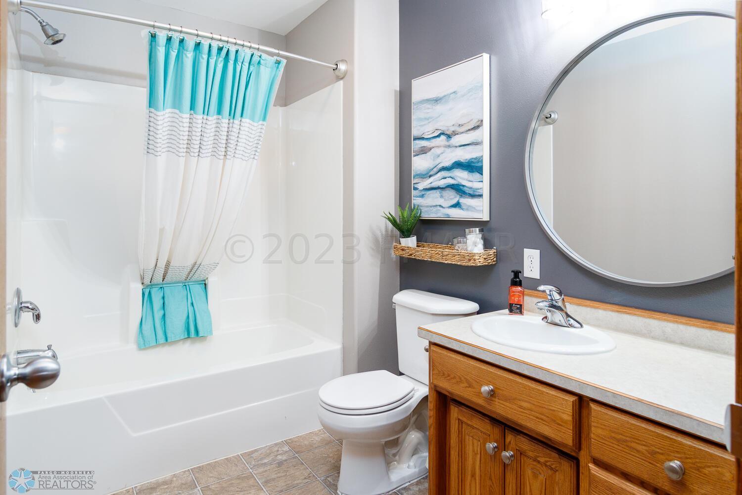 Lower level guest bath