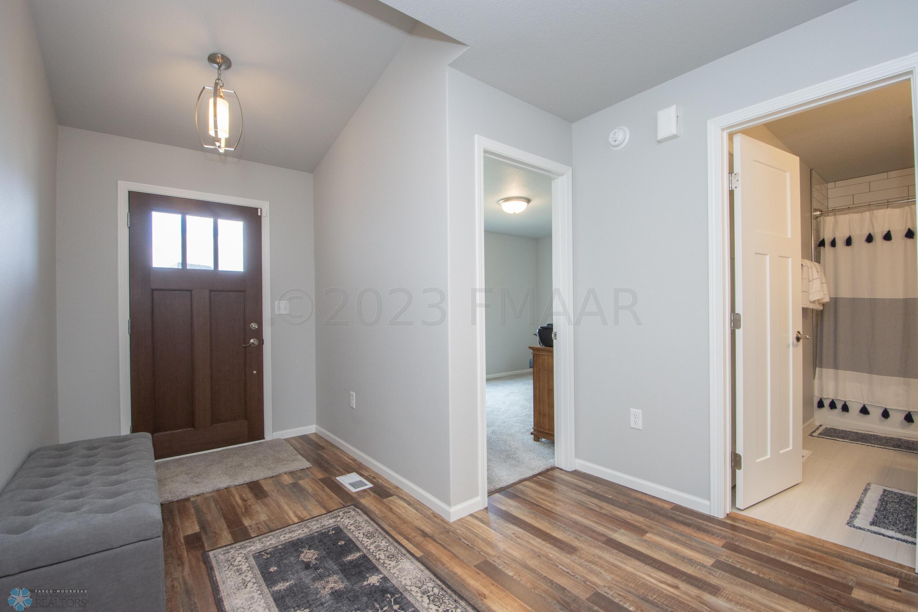 Entry to guest bath & bedroom/office