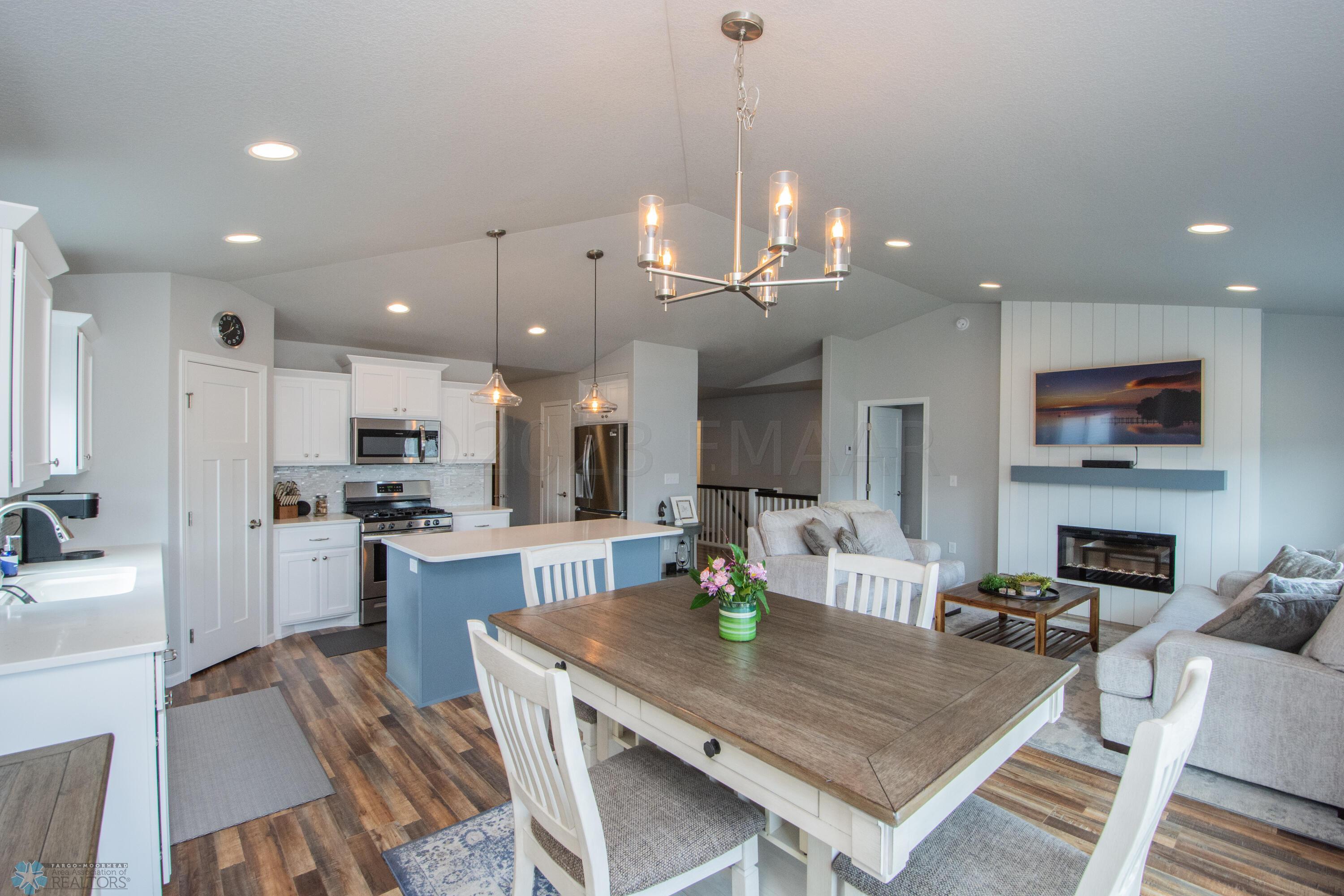 Dining, Kitchen & Living Area