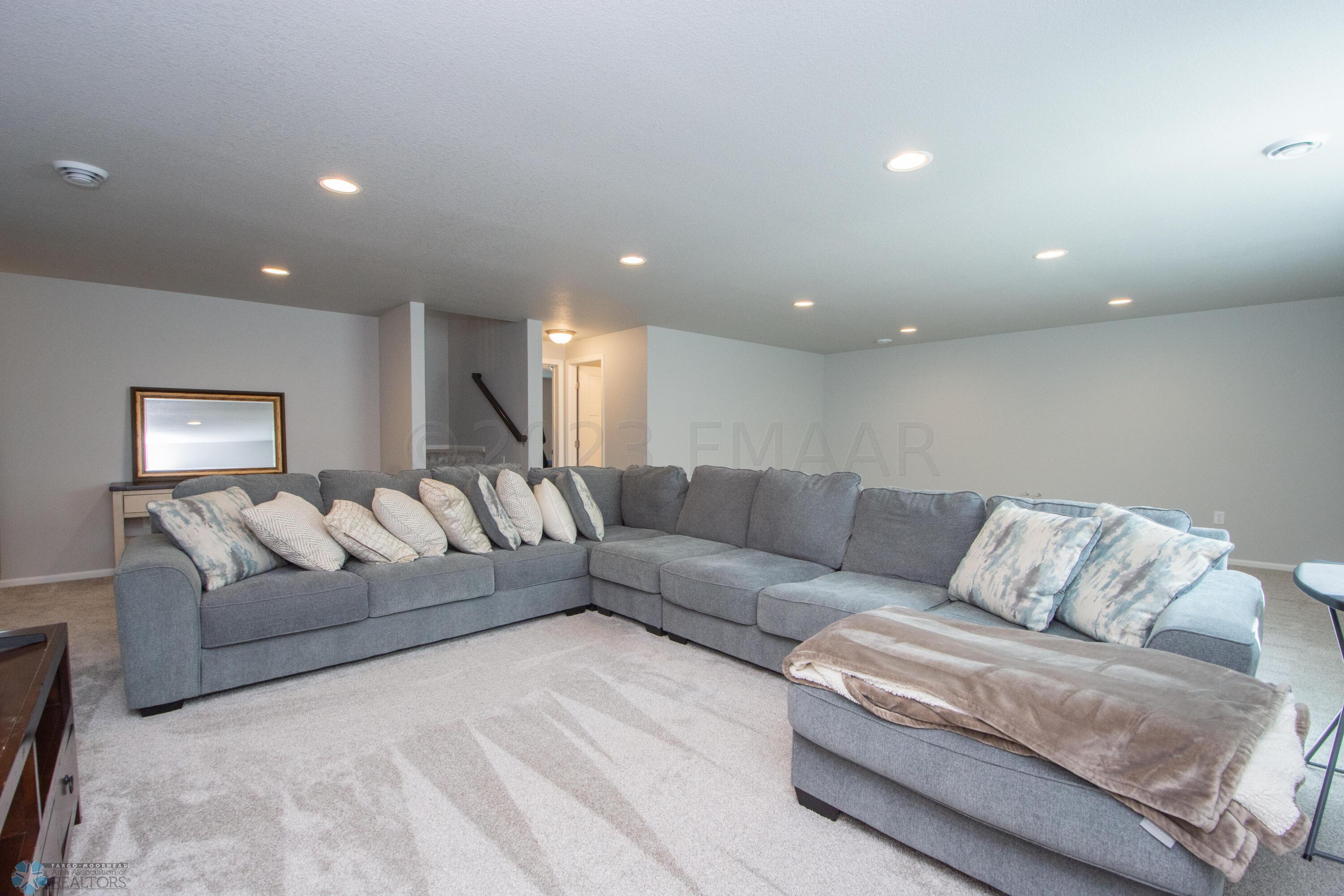 Basement Living area w/ wet-bar plumbed