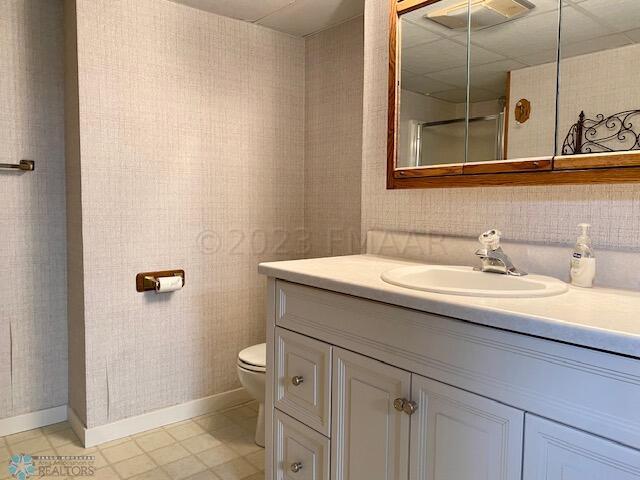 basement 3/4 bath