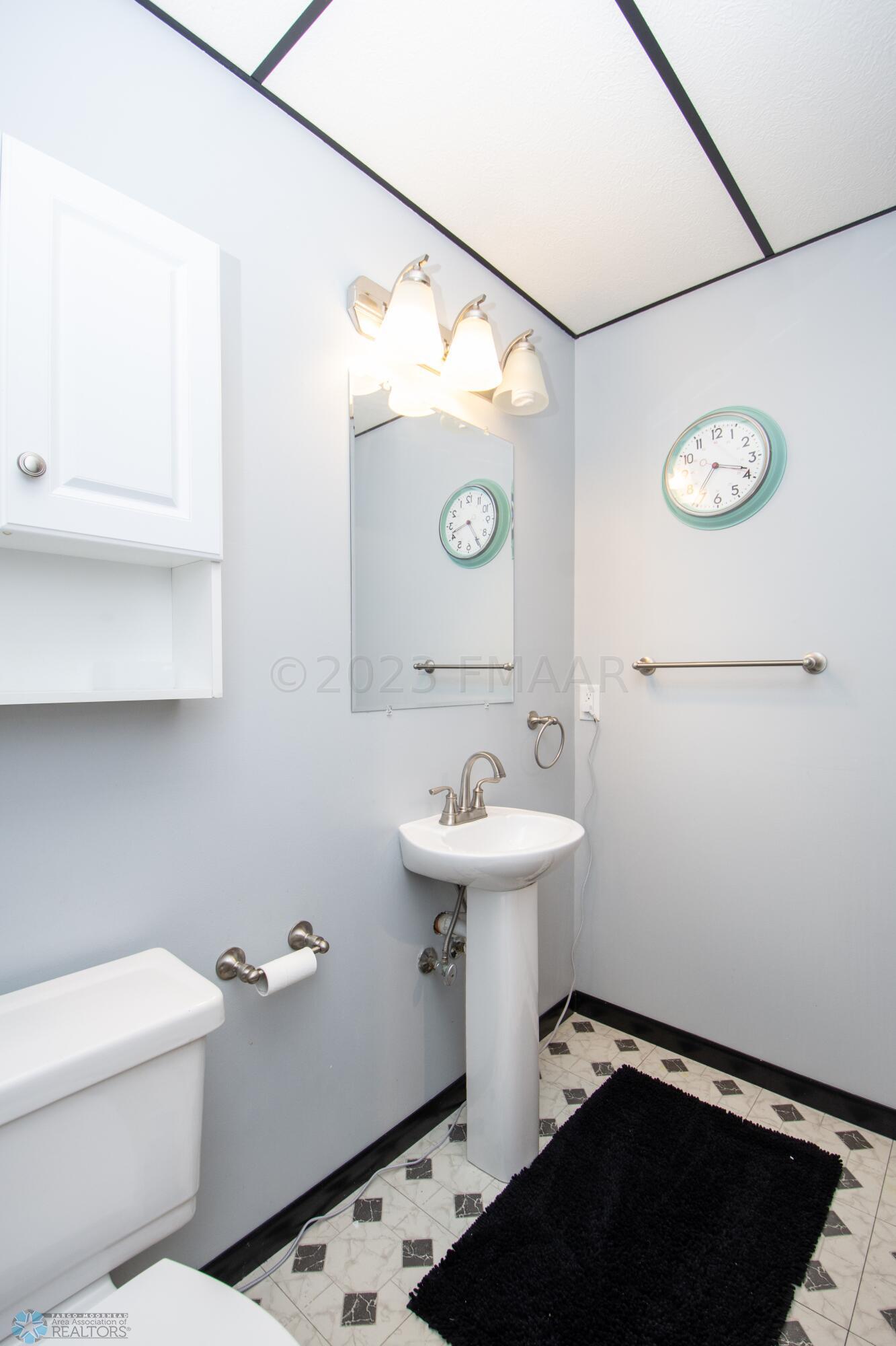 3/4 bathroom on lower level