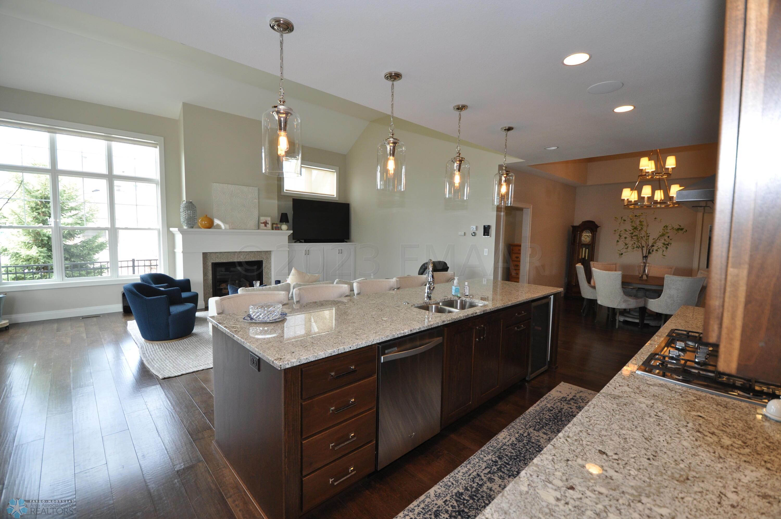 Kitchen looking into great room