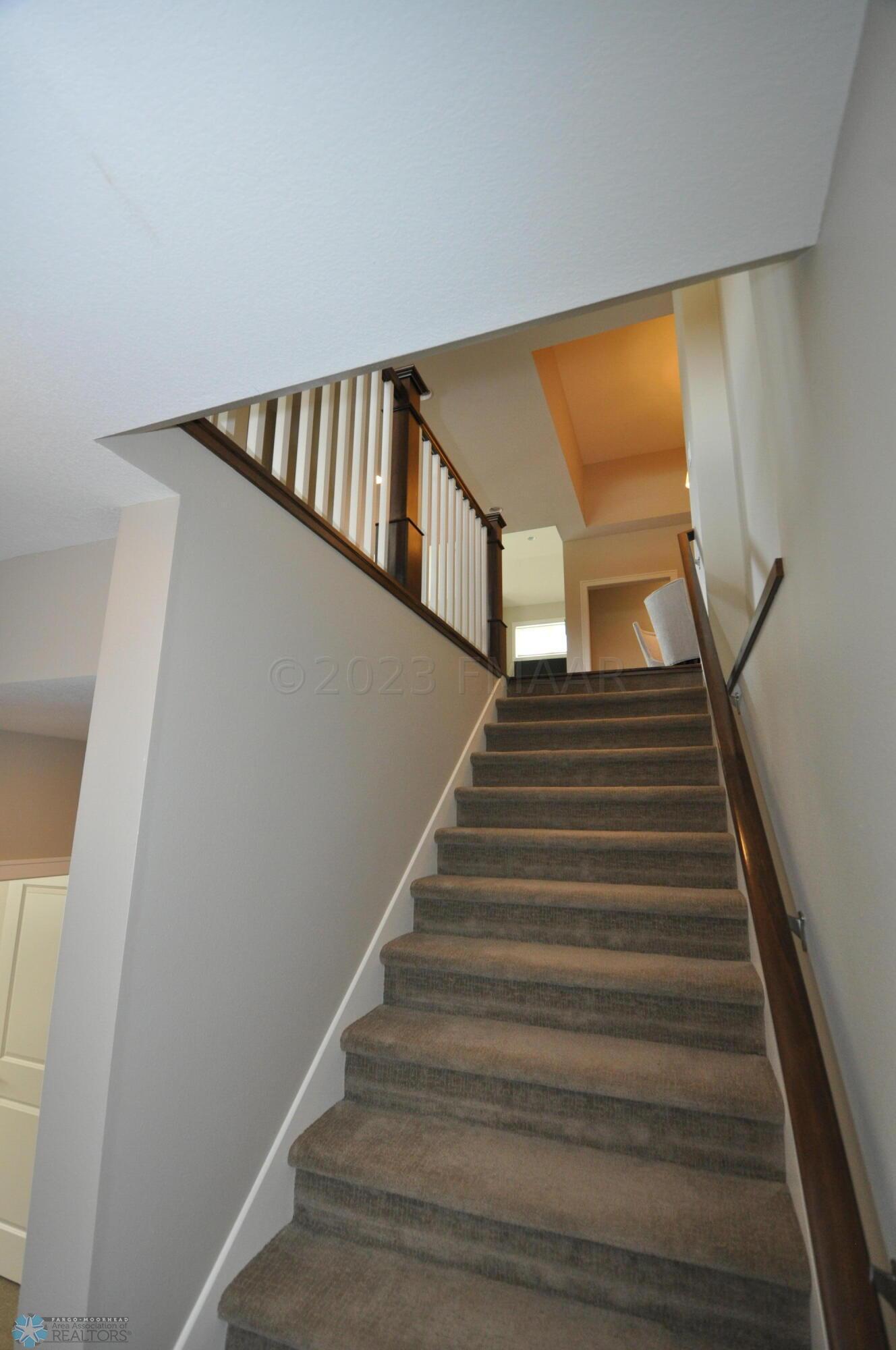 Stairs looking toward great room