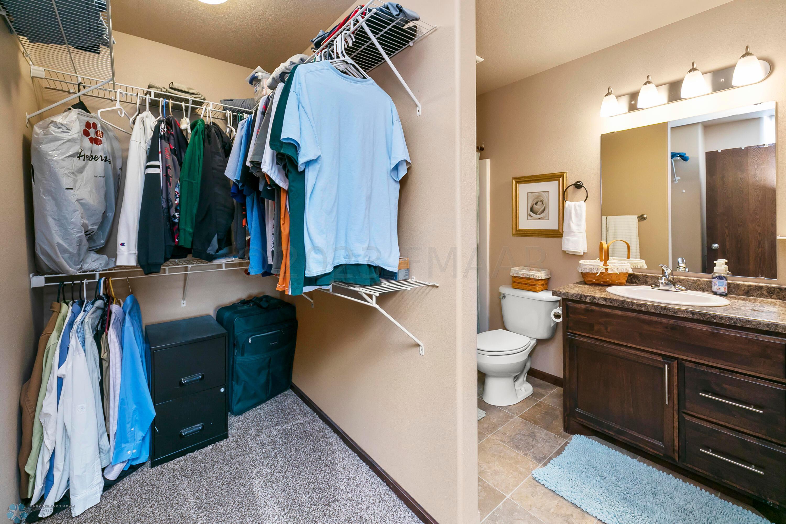 Master bedroom-private bath-walk-in clos
