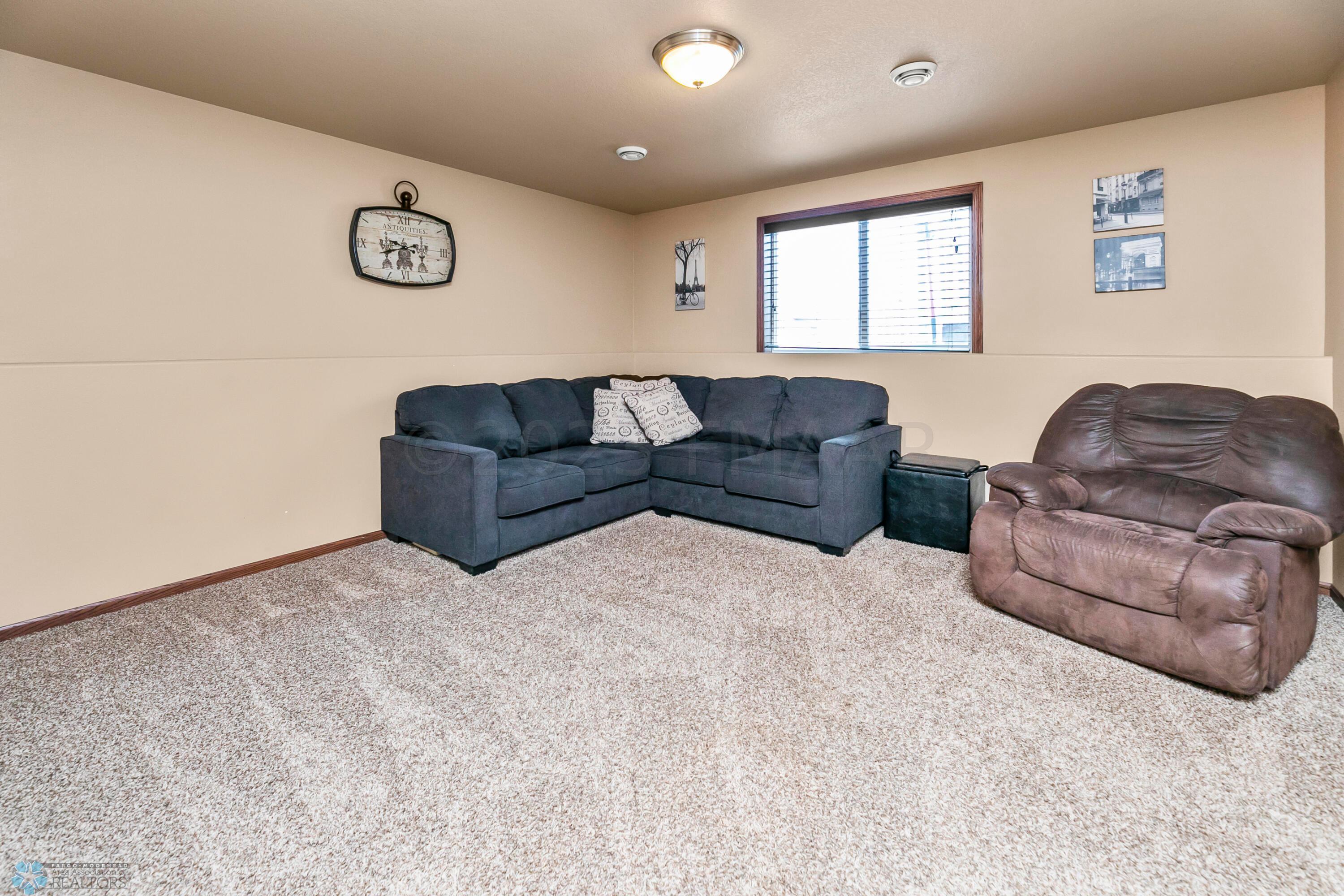 Lower level living area