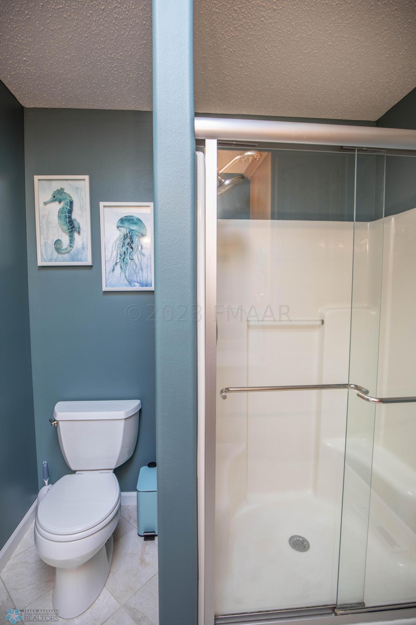 3/4 En-suite Bathroom with Skylight