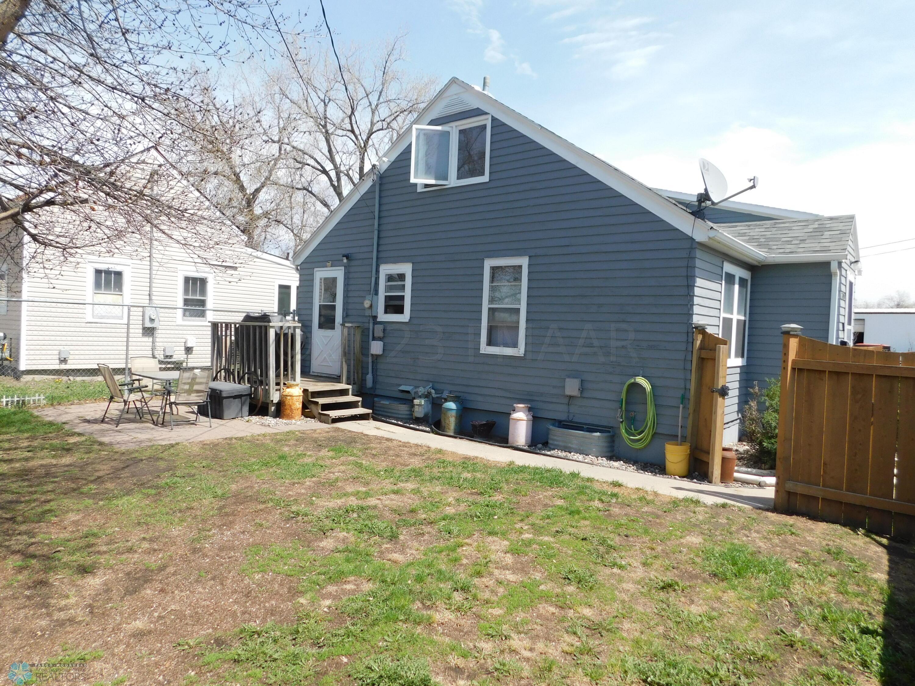 fenced yard