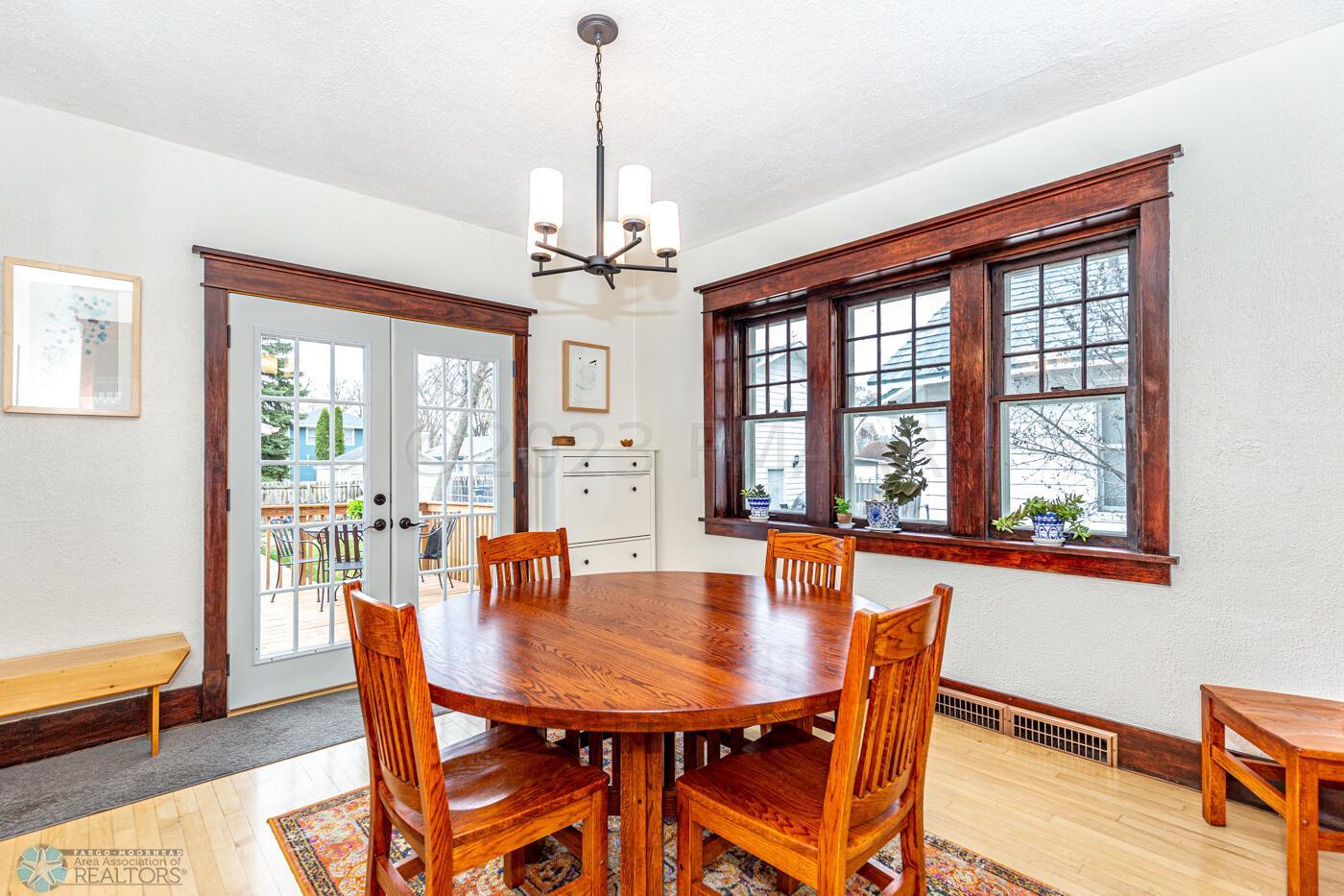 Dining Room opens to back deck