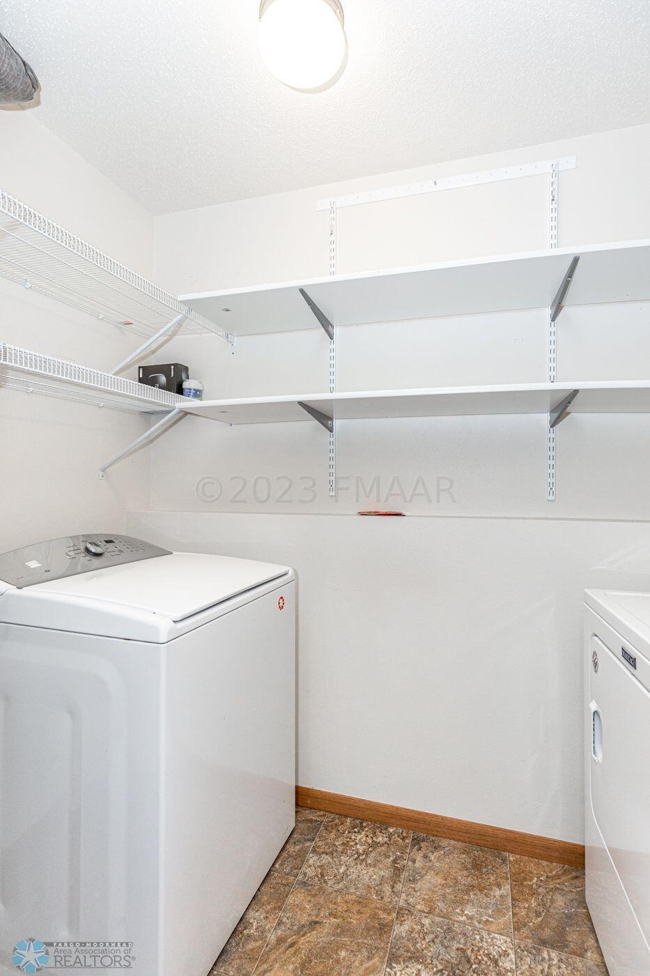 Laundry Room with Shelves
