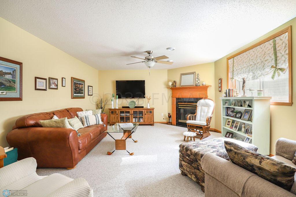 Basement Family Room w Gas FP
