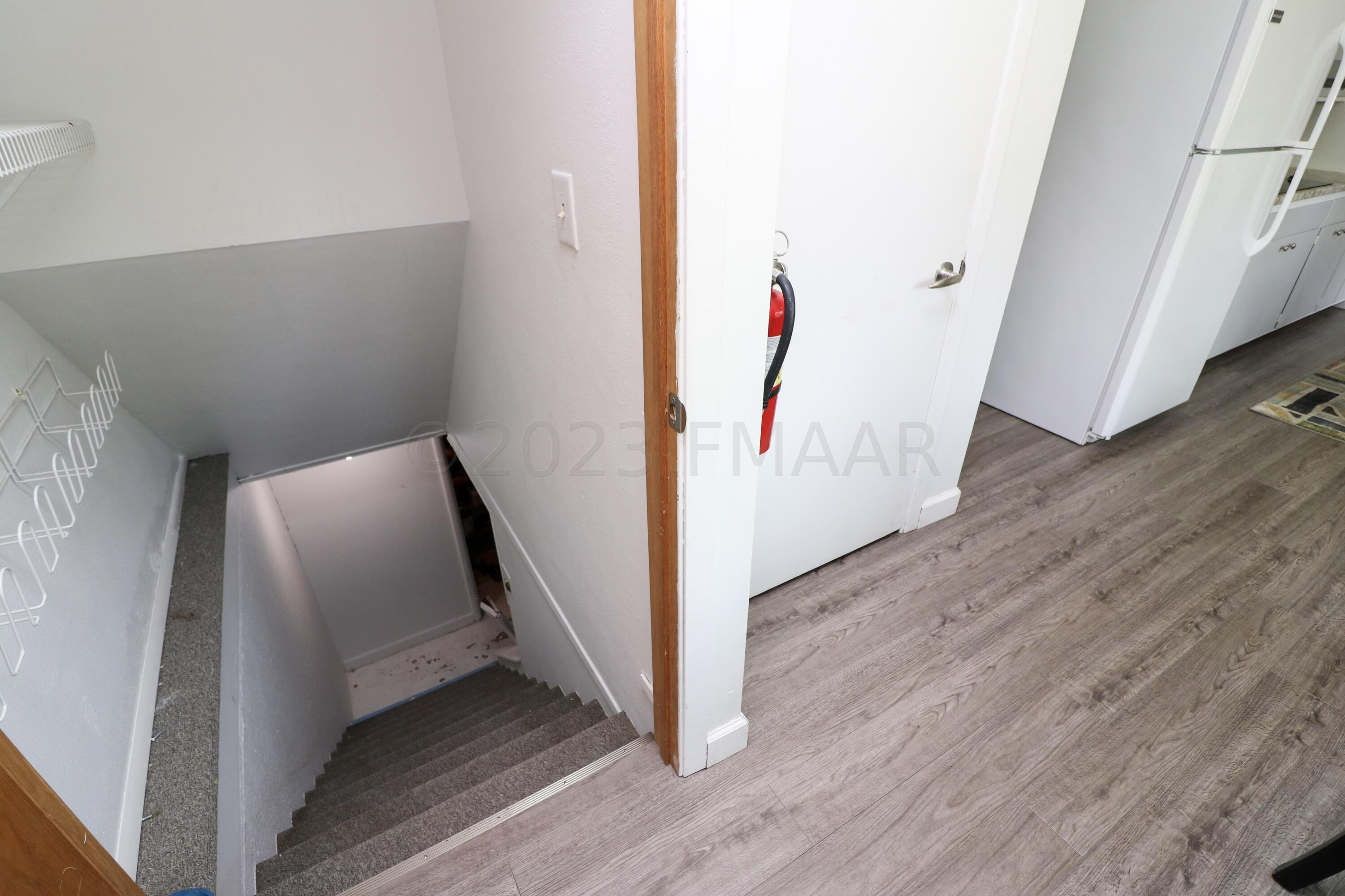 Stairs to basement