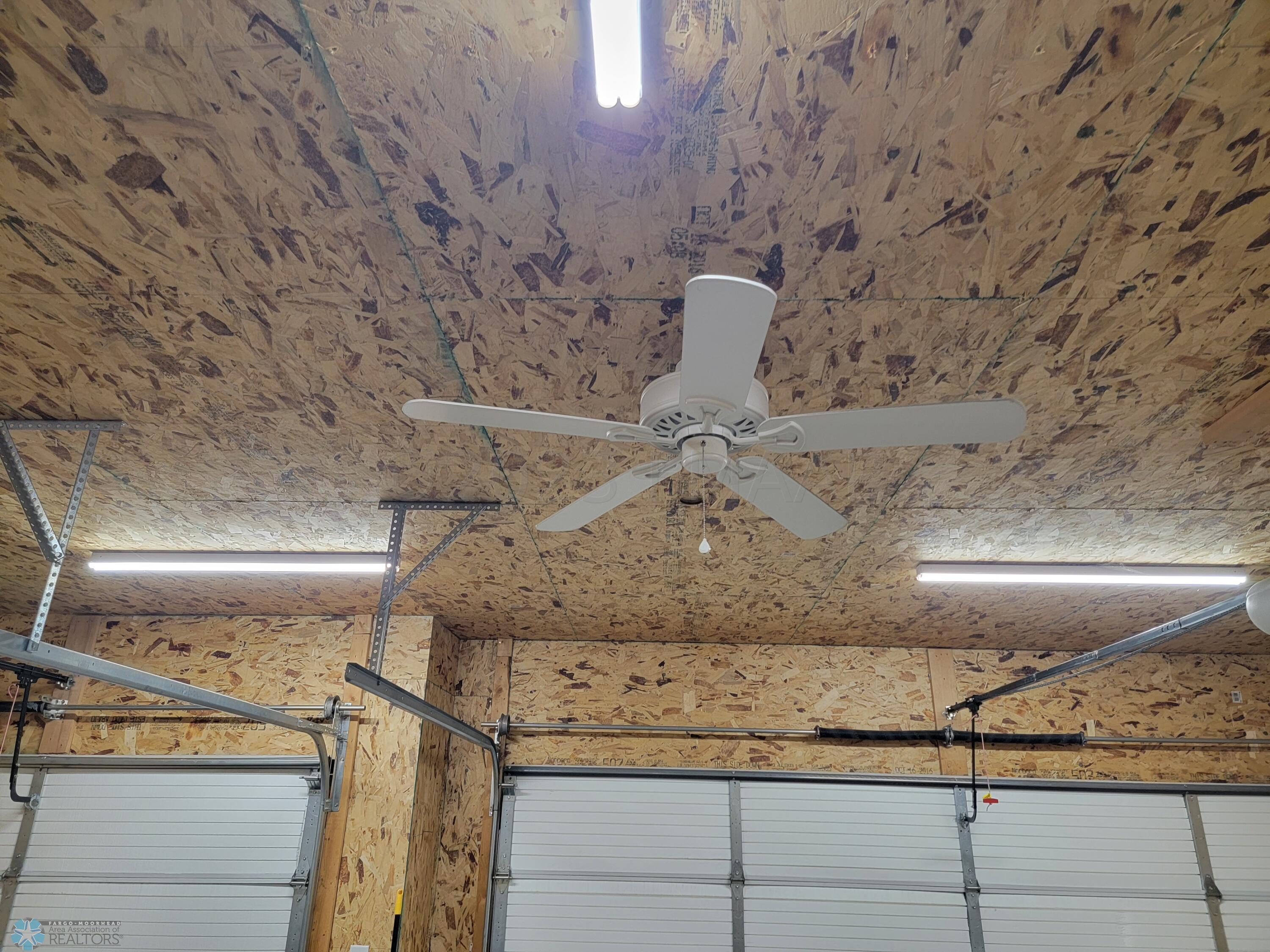 Ceiling fan in garage
