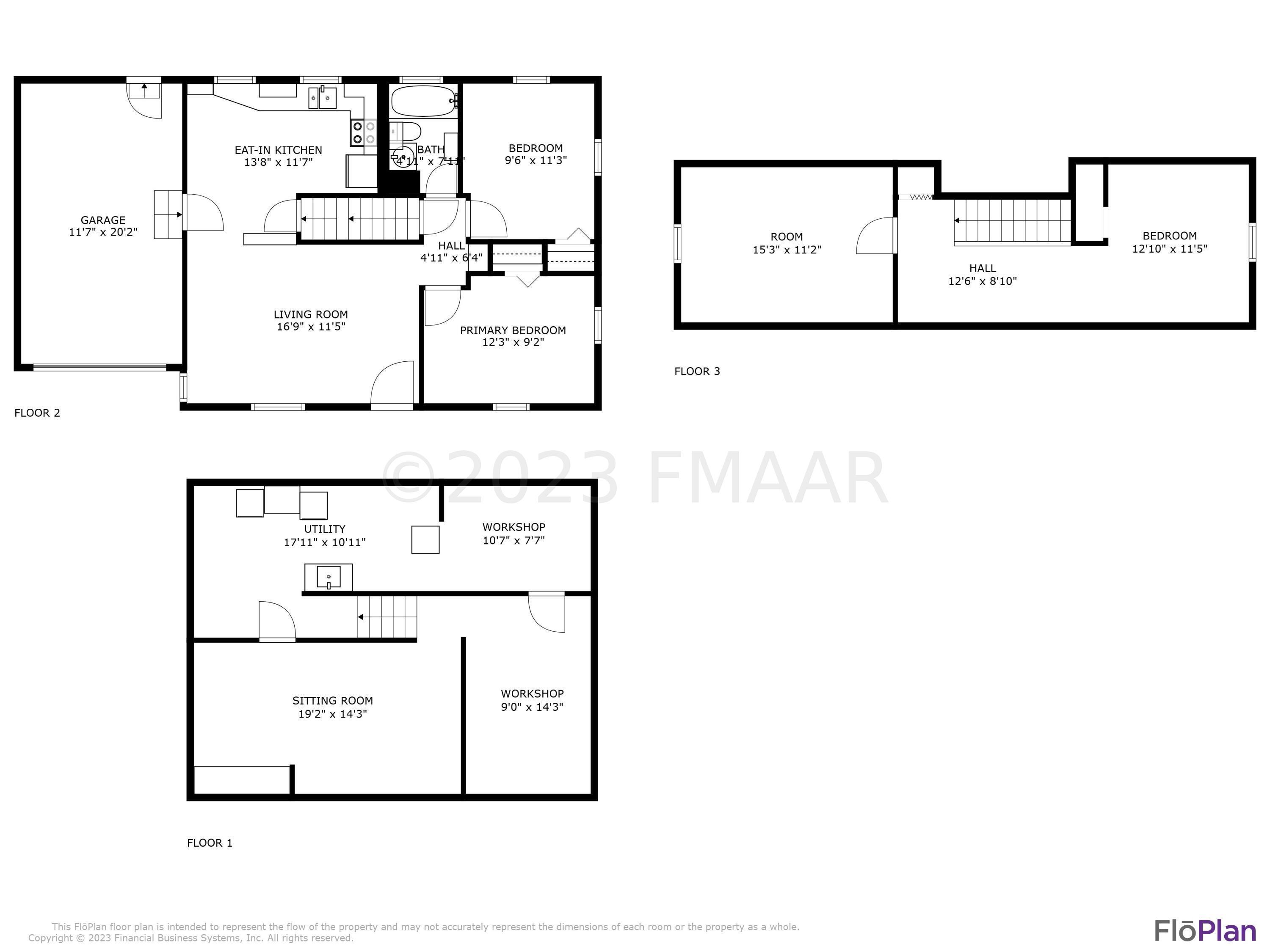 4 Floor Plan with Dimensions
