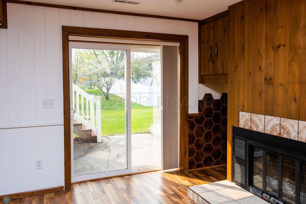 Sliding doors to patio