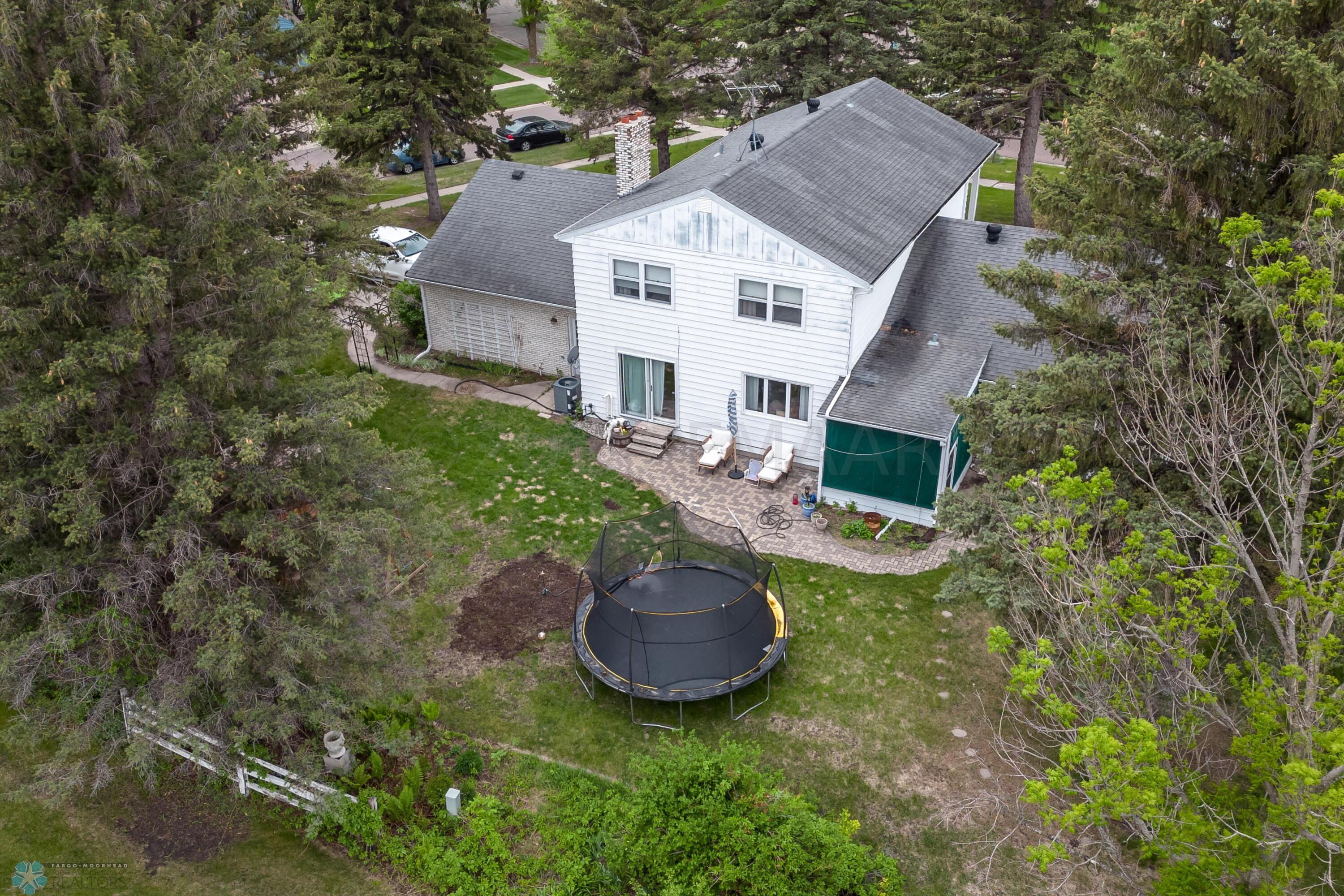 Aerial backyard