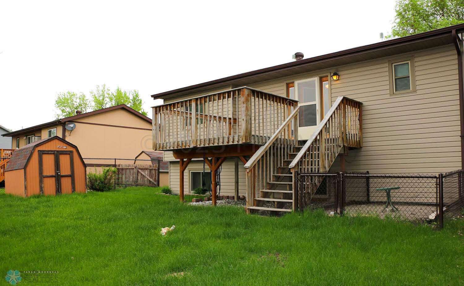 Backyard with shed
