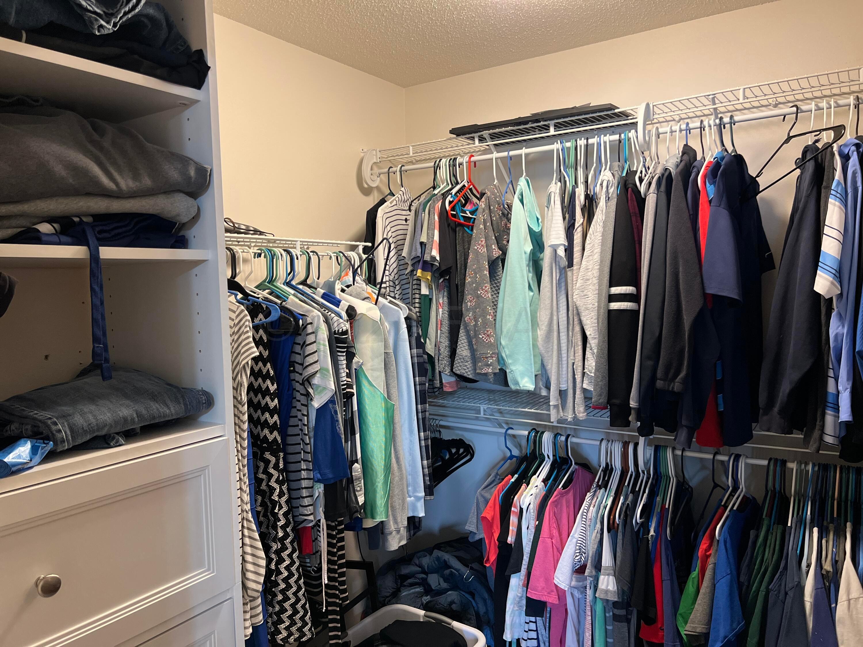 Primary closet