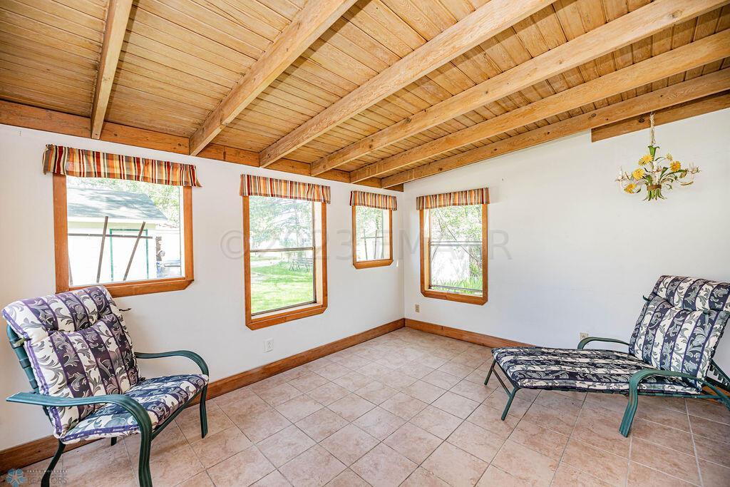 Porch overlooking Backyard