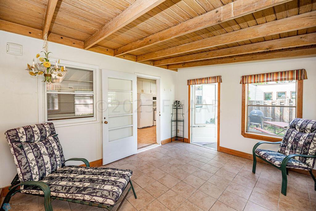 Wonderful Enclosed Porch off the Kitchen
