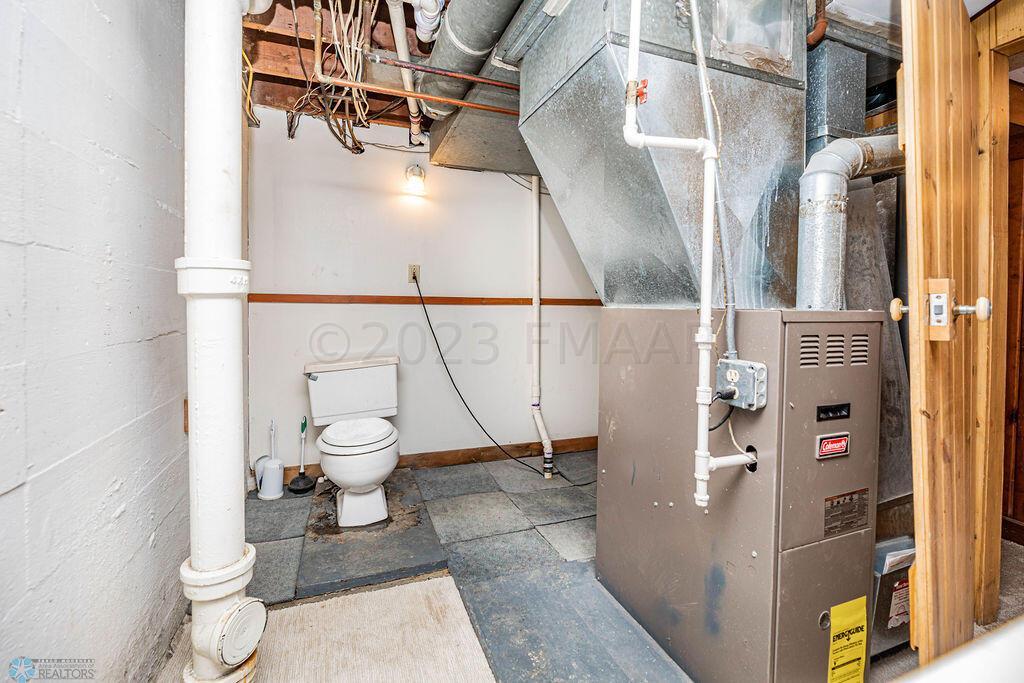 Furnace, Water Heater and TOILET