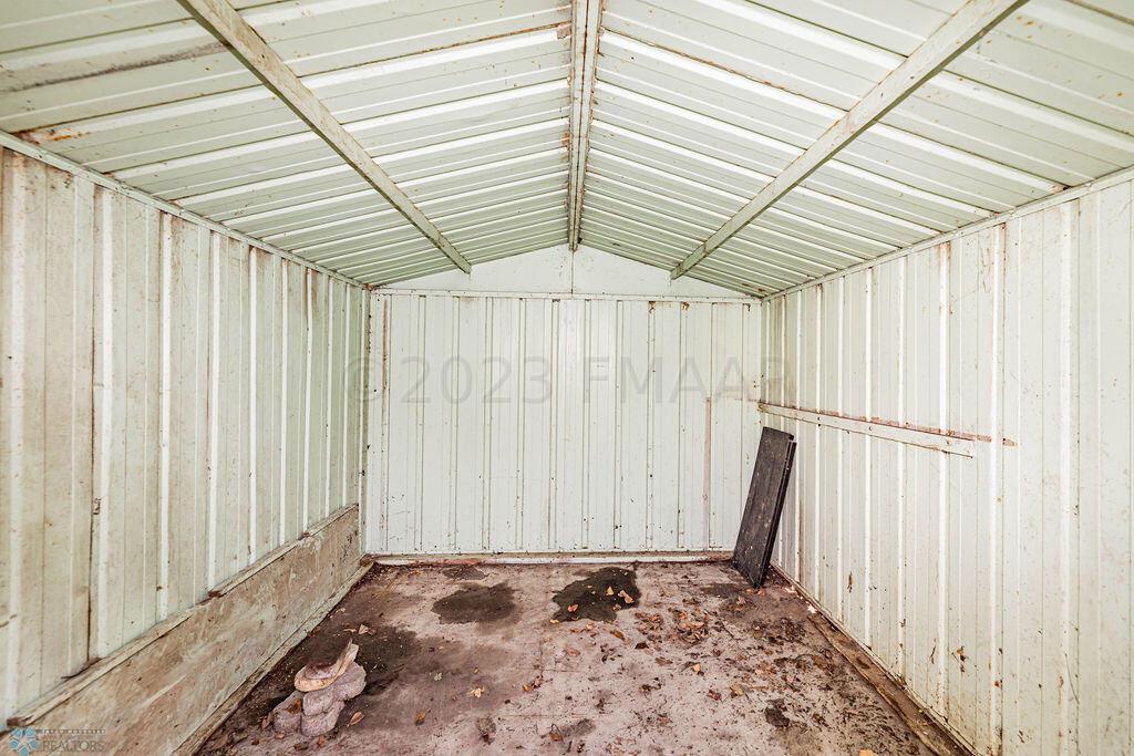 Inside of Shed