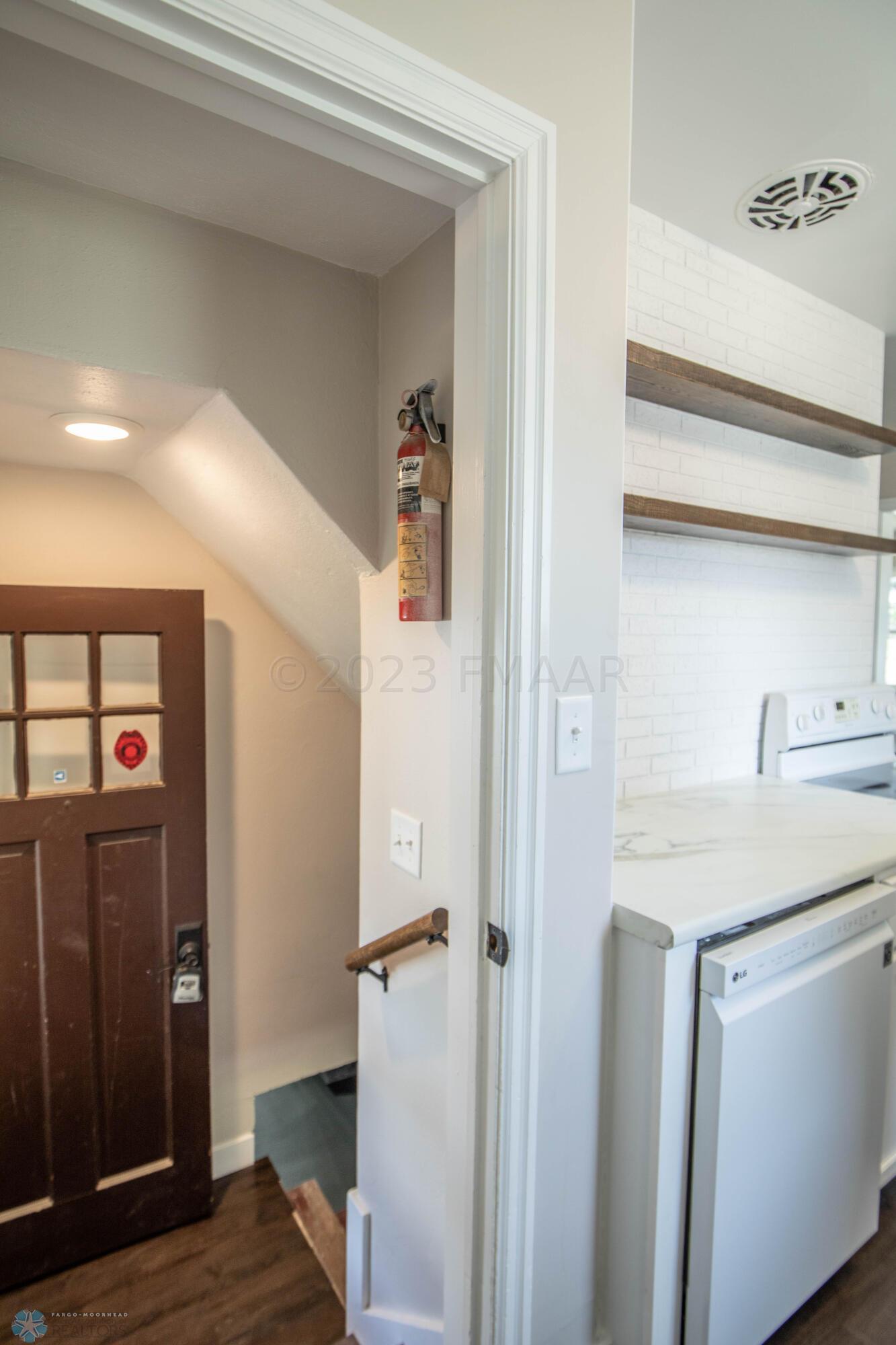 Back Entrance/Basement Stairs