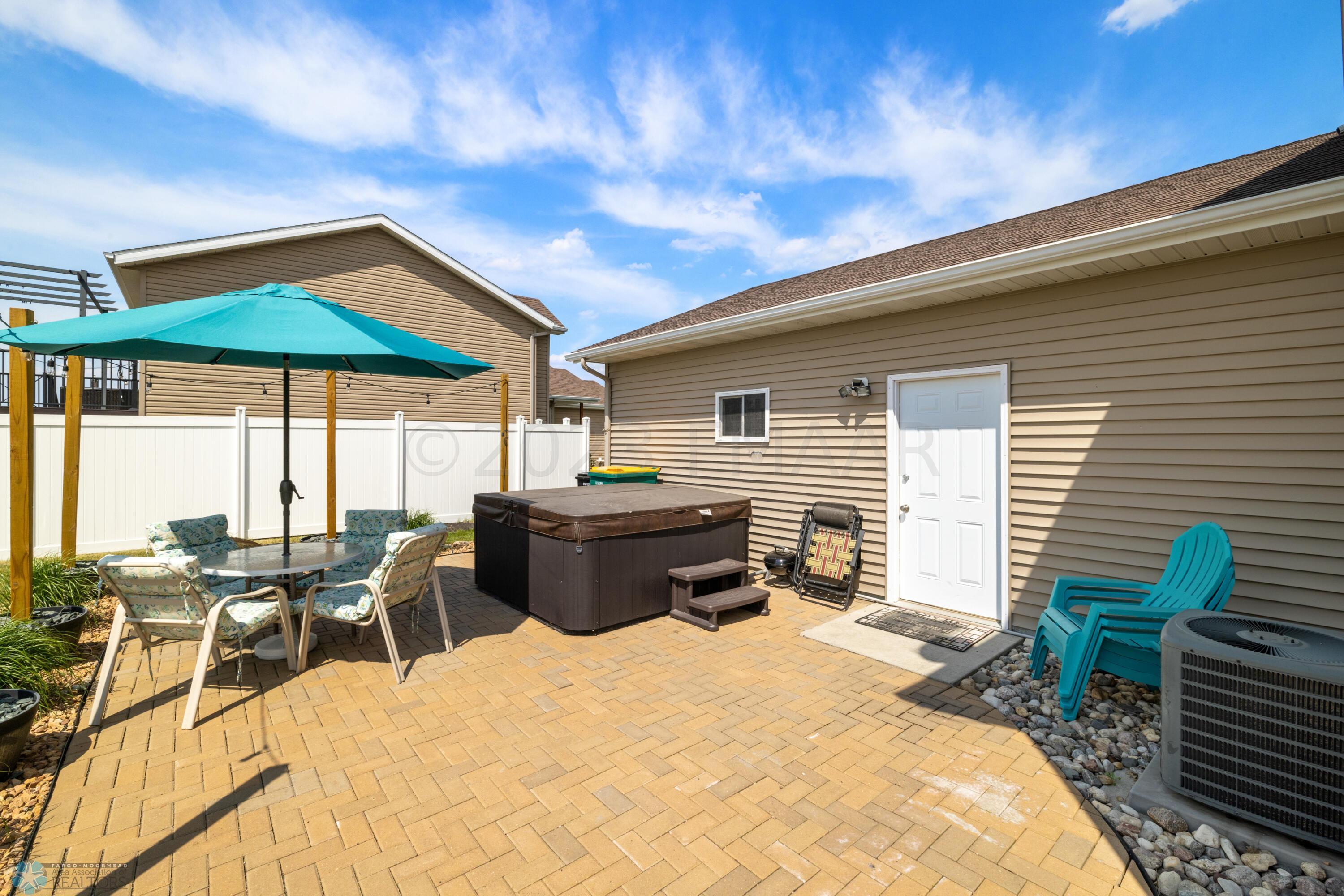 Large paver patio