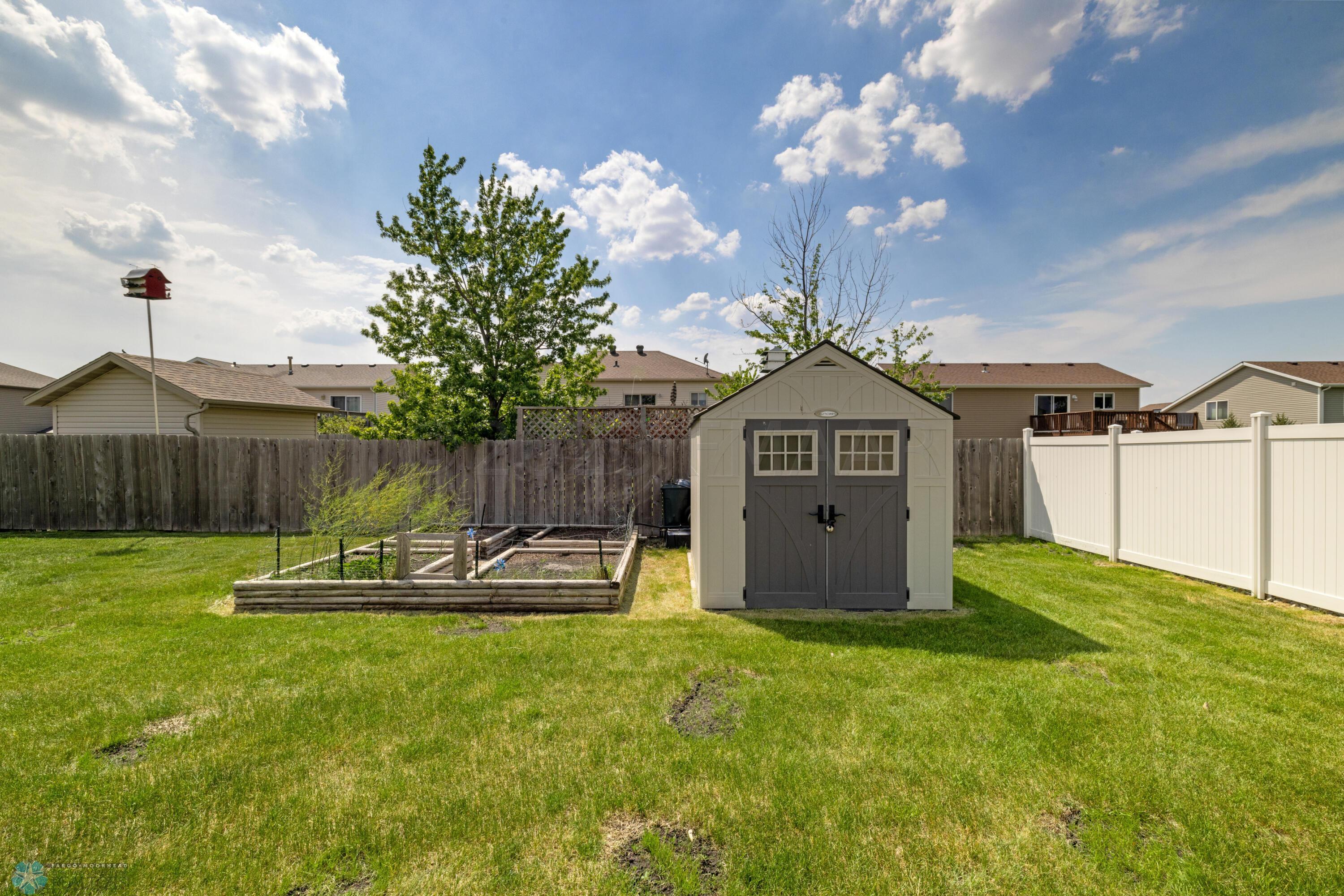 Backyard and shed