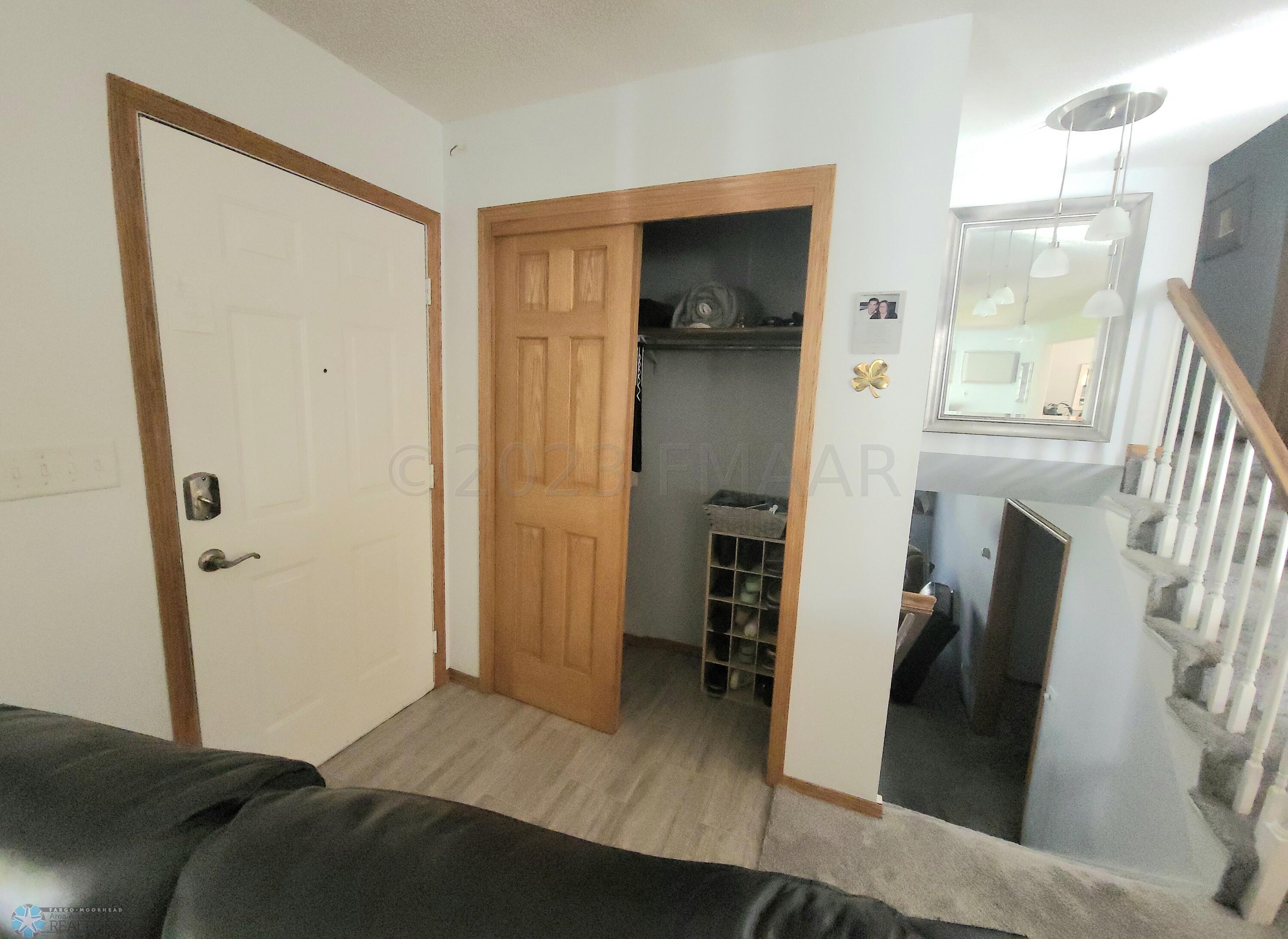 Spacious Entry Closet