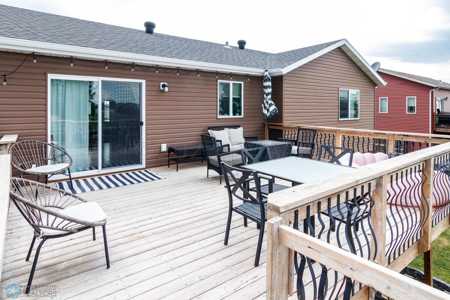 huge Cedar deck