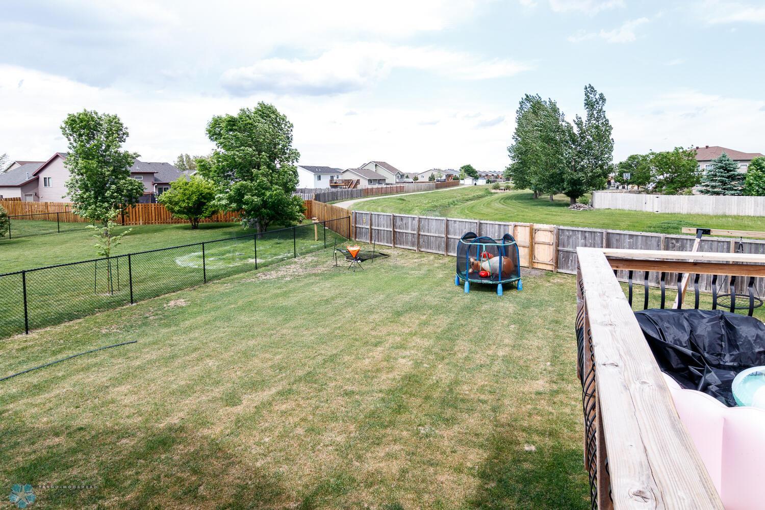 Fenced yard