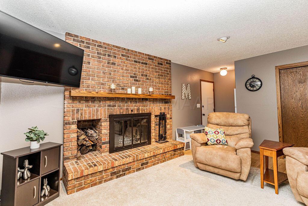 Wood FP in Family Room