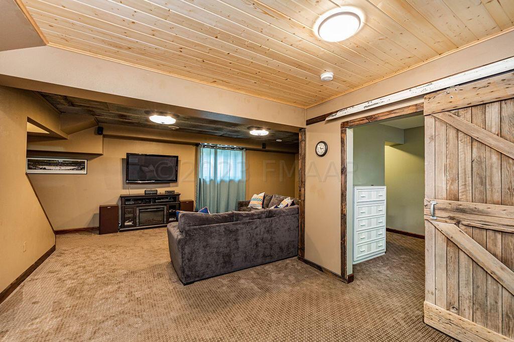 Family Room in Basement