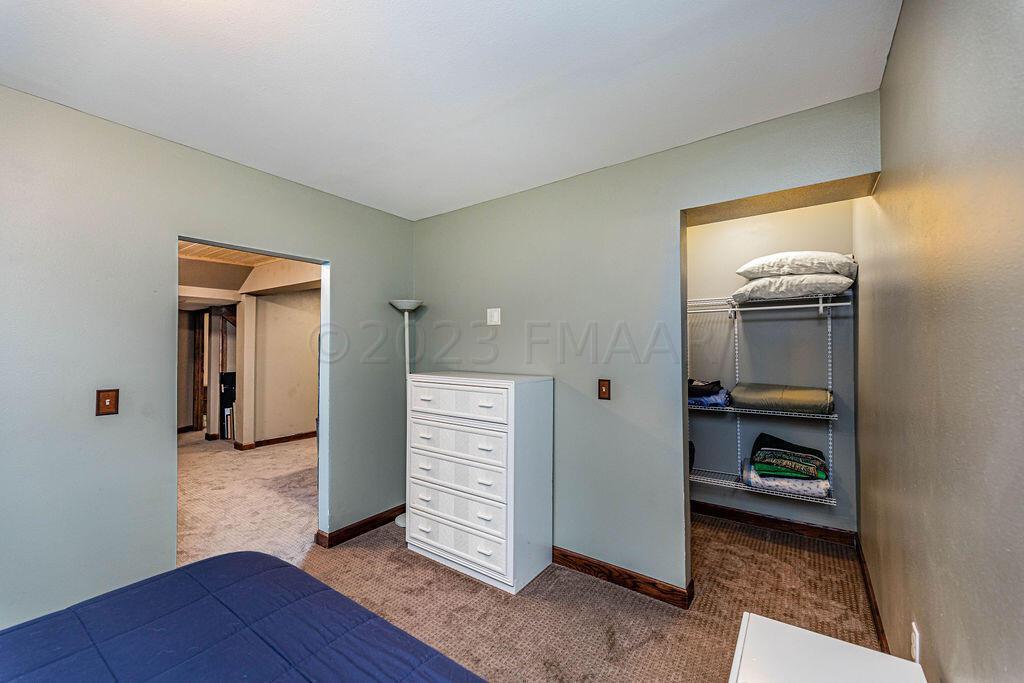 Basement Bdrm with walkin Closet