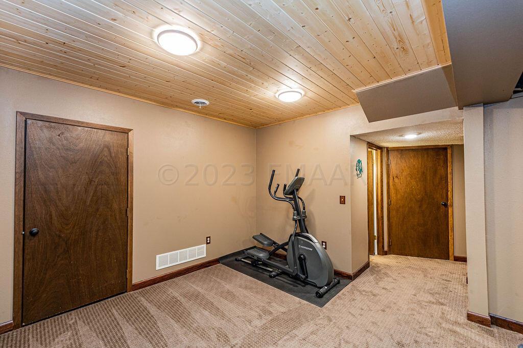 Sitting or Exercise Area in Basement