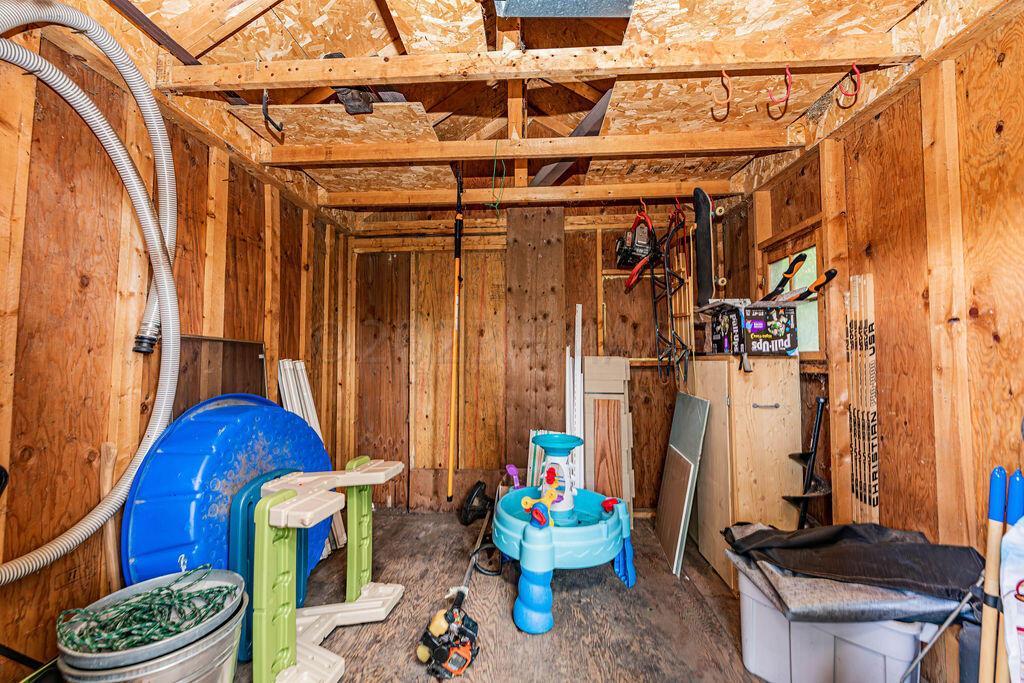 Inside of Shed