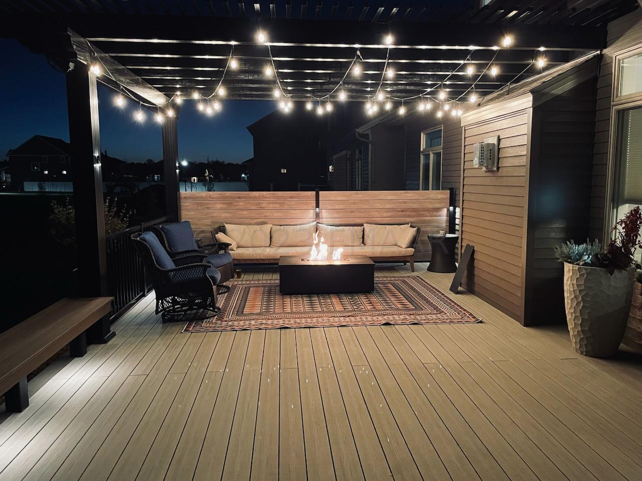Deck at night