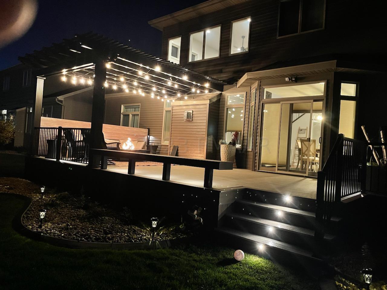 Deck at night