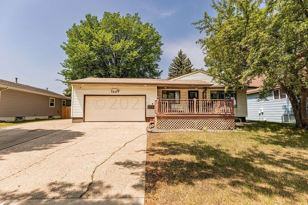 Rambler with Fenced Backyard