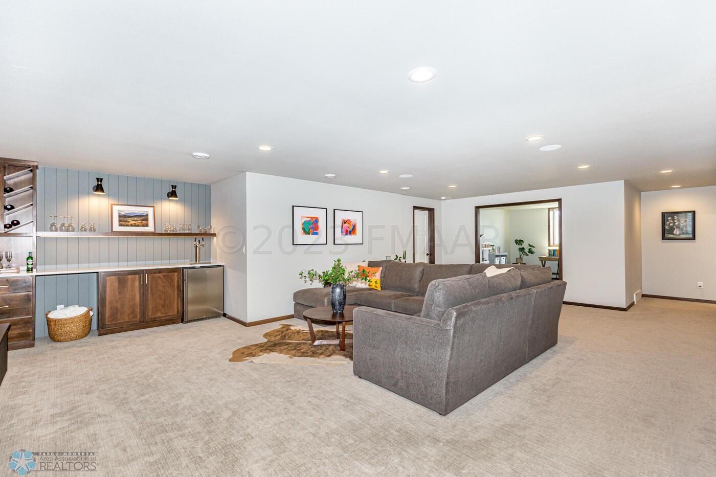 Spacious Lower Level Living Room
