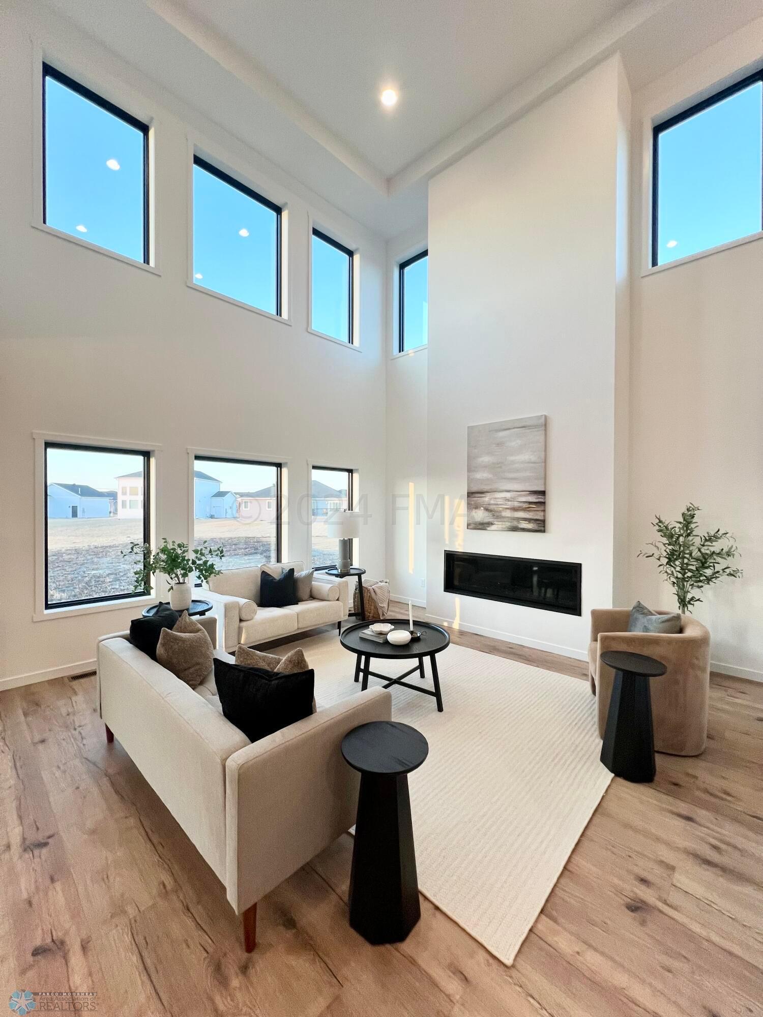 Double Volume Living Room