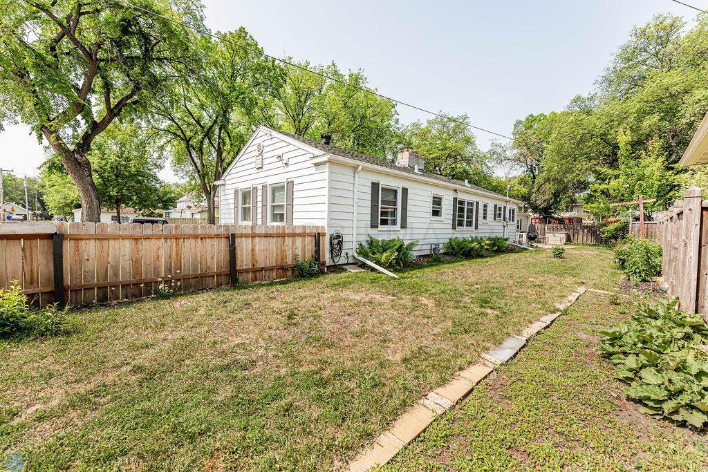 Long Fenced Backyard