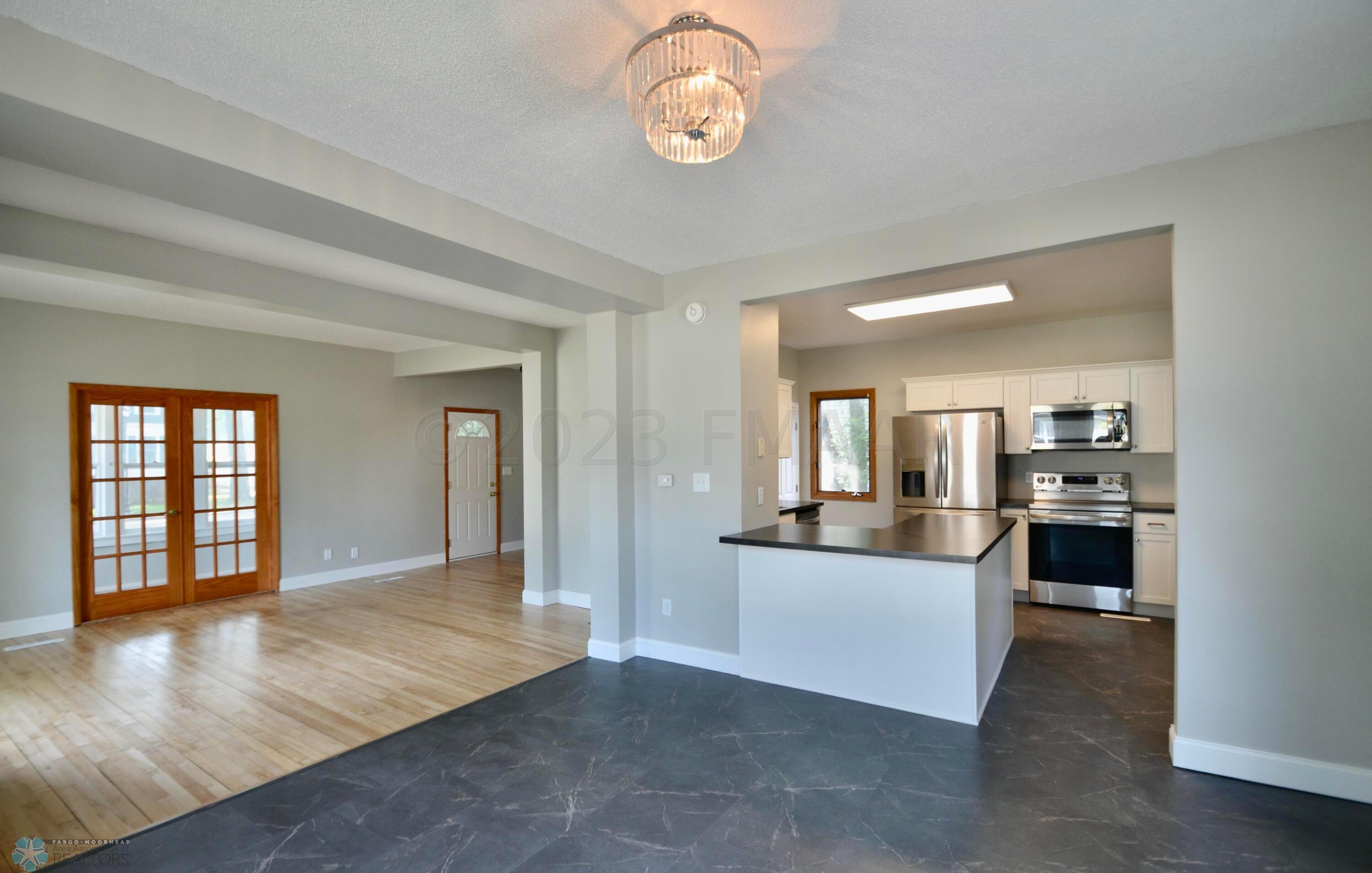 Dining to Kitchen & Living Room
