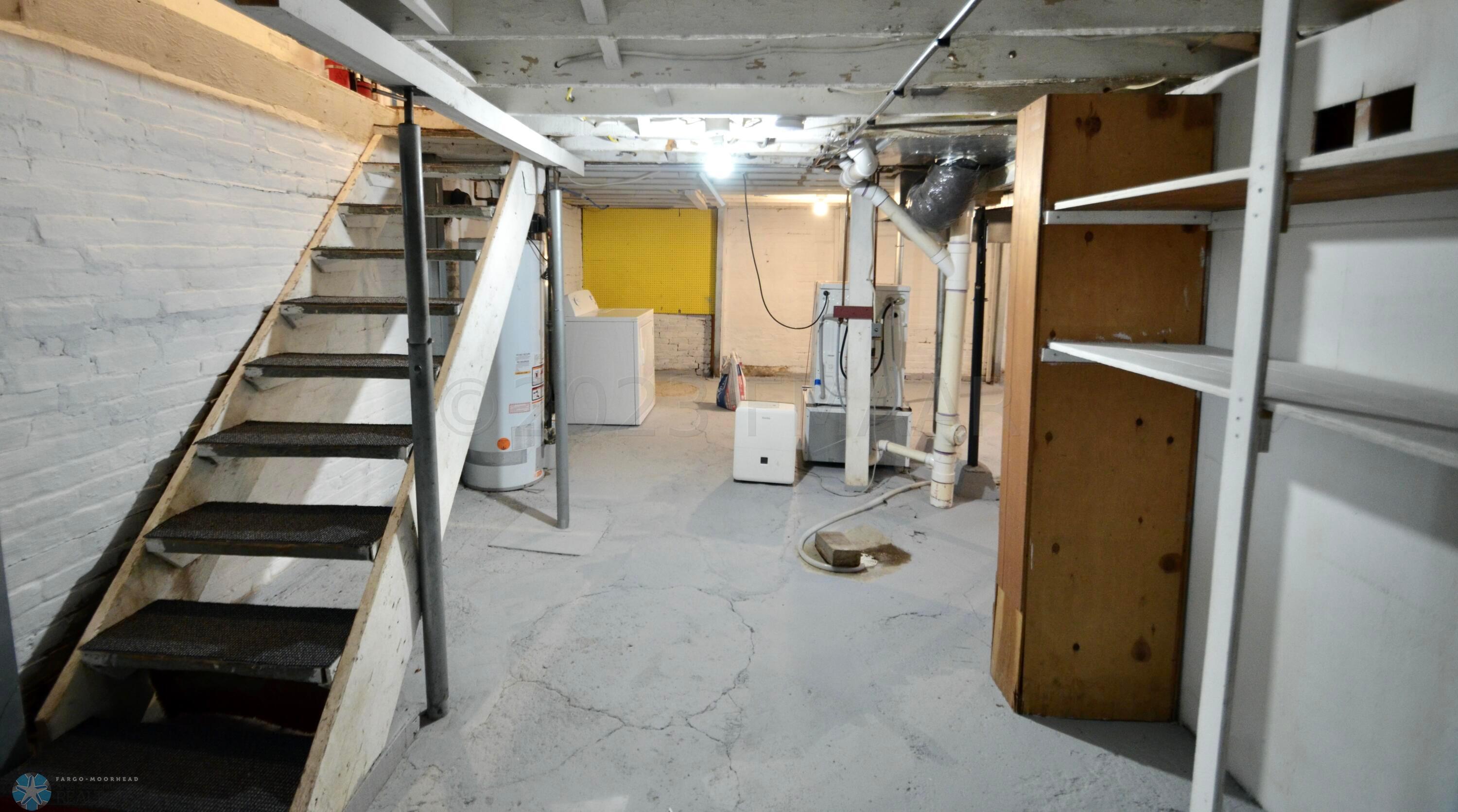 Laundry in basement