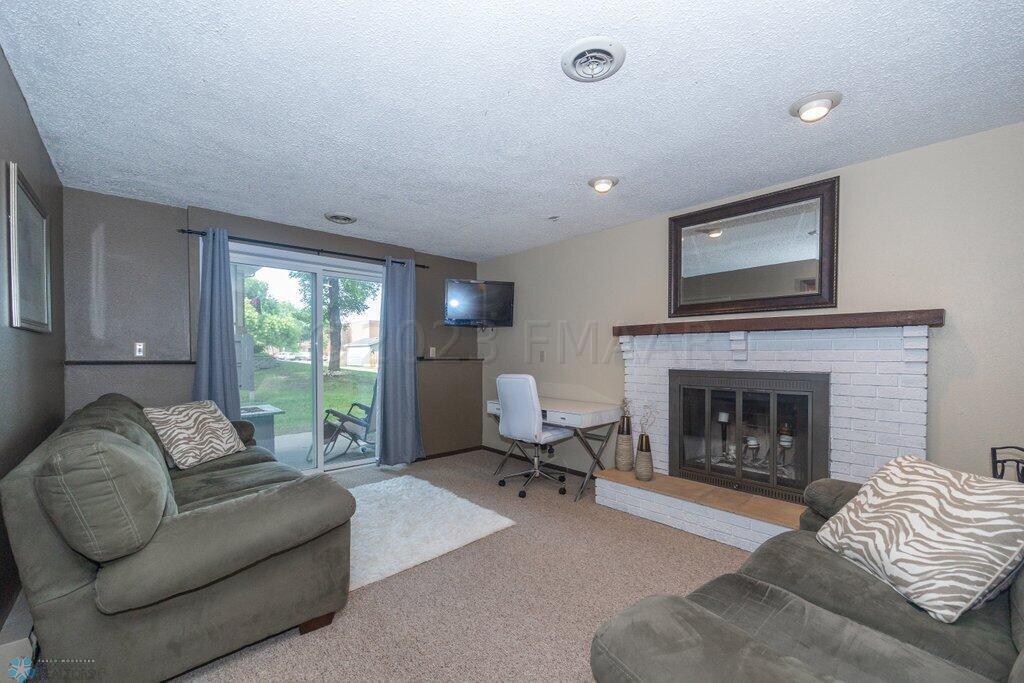 Family room with walk-out patio