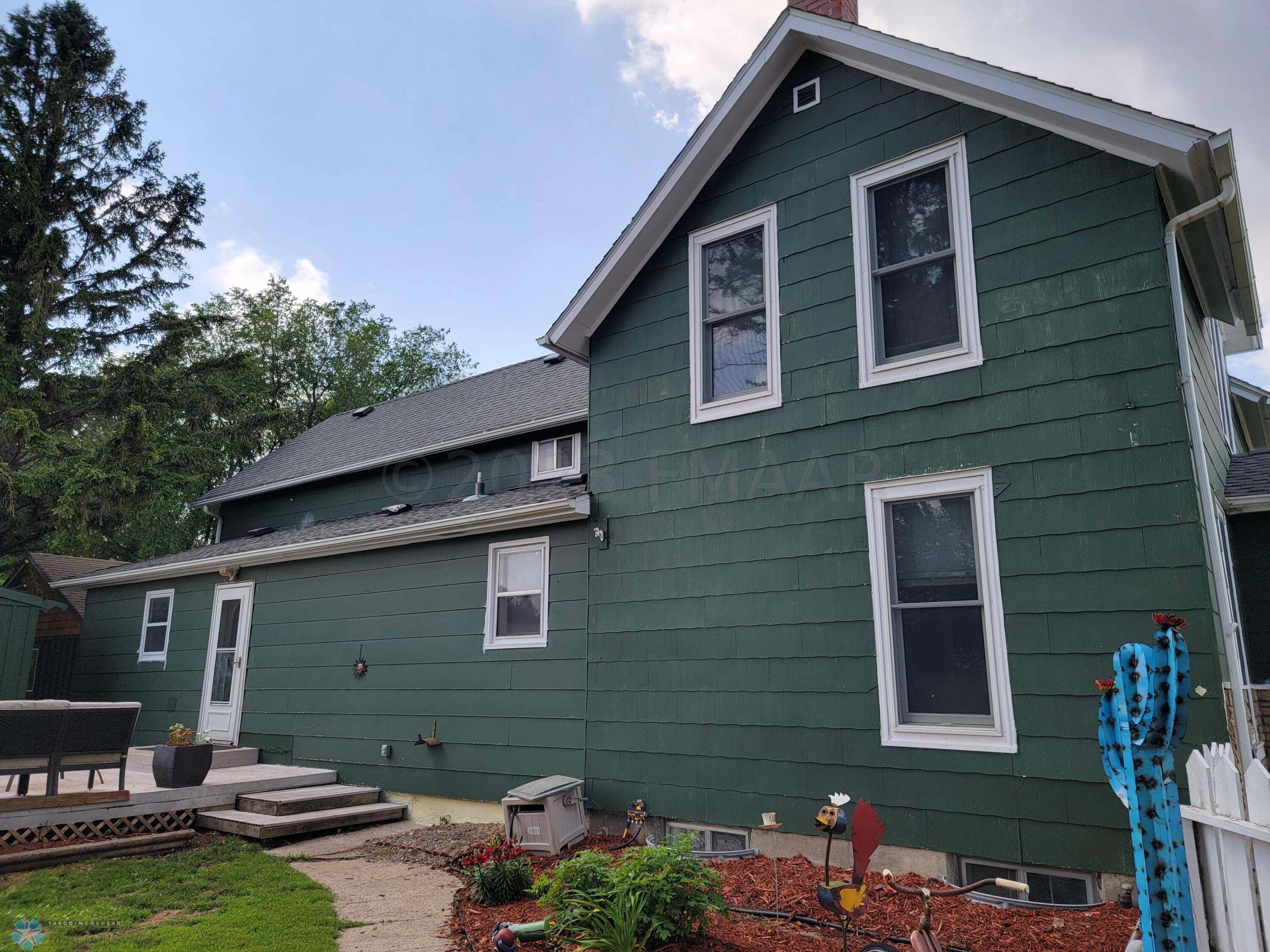 Freshly painted trim