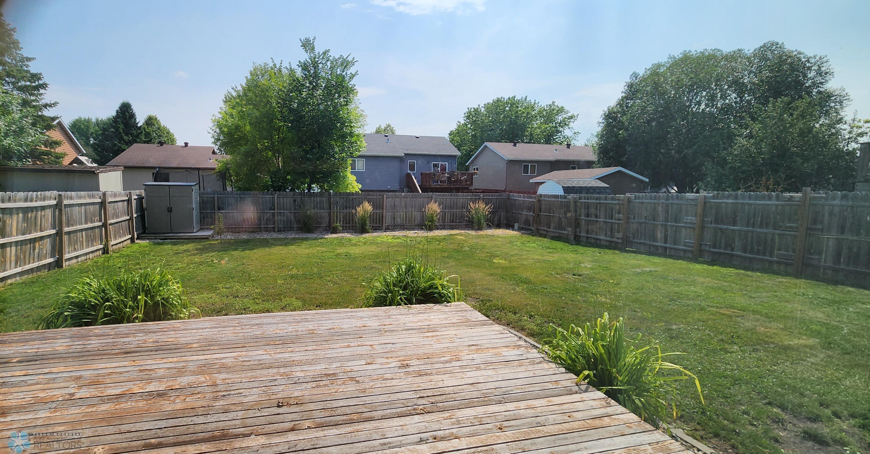 Deck and Back Yard