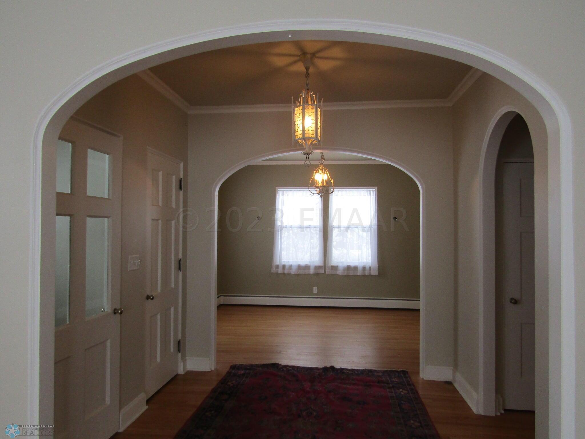 Foyer looking to dining room