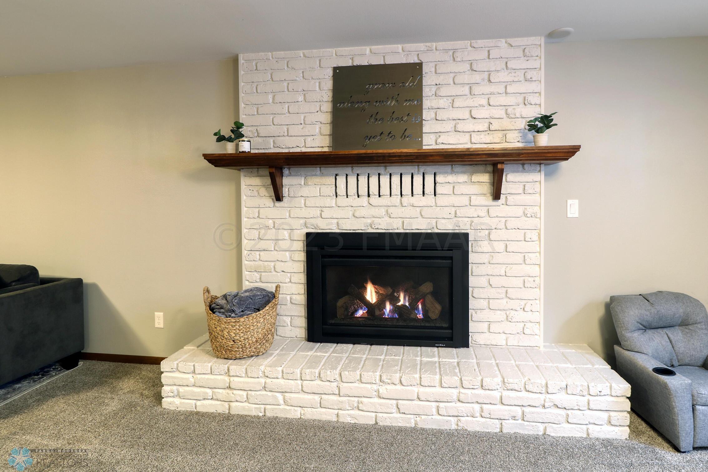 Basement Fireplace
